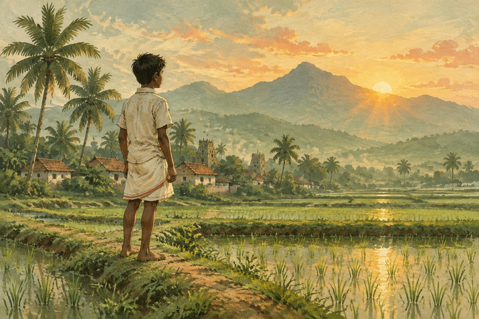 Story-inspired illustration for ஆதித்தன்